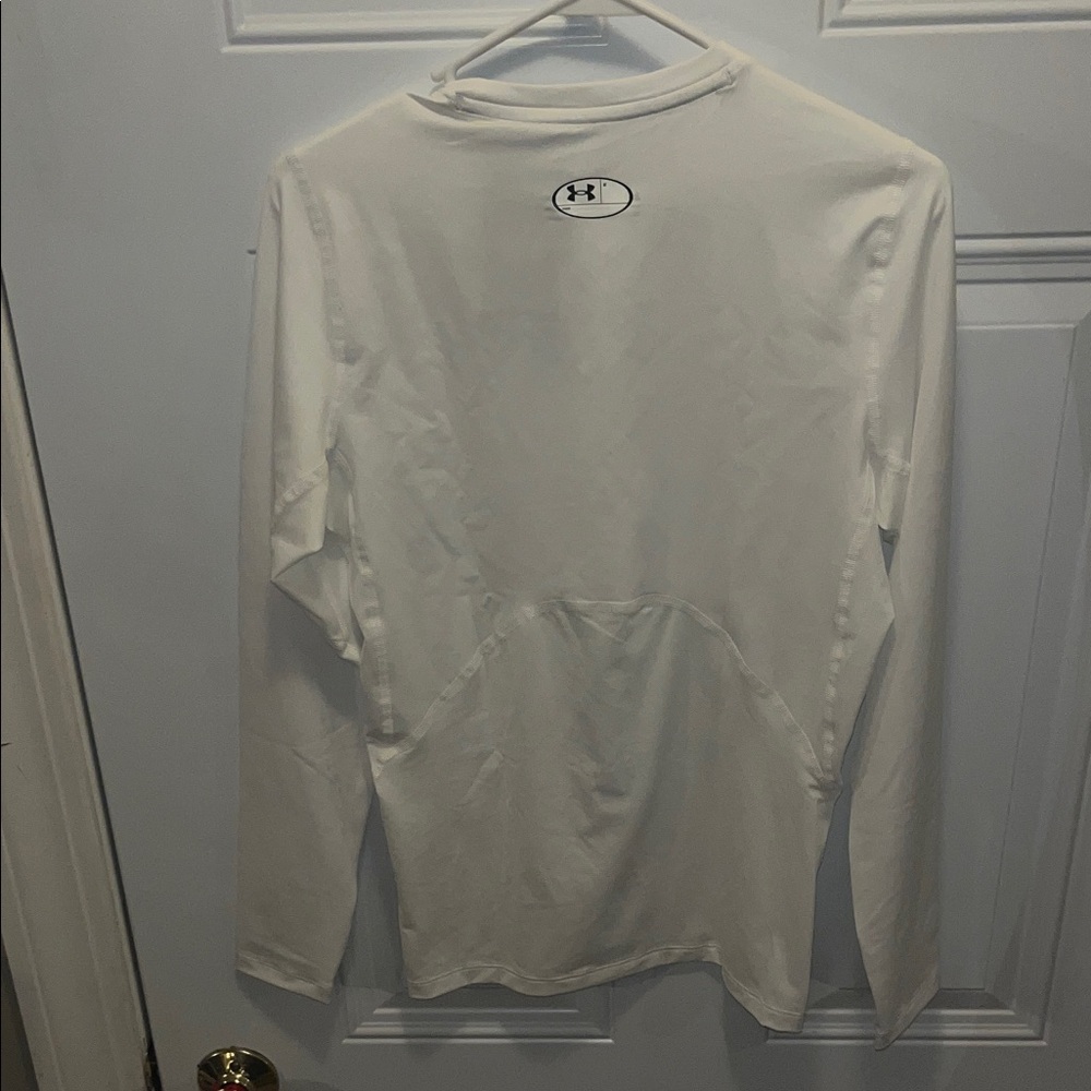 Under Armour HEATGEAR Compression White Long Sleeve Shirt - Picture 6 of 6